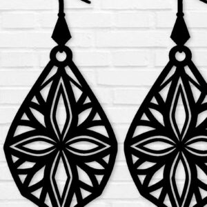 Intra απο ξύλο plywood 3mm-4mm πάχος - Σκουλαρίκι Laser Cut File, Σκουλαρίκι  Δίασταση 3x3 cm INTRAFABR-103253664