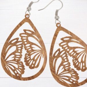 Intra απο ξύλο plywood 3mm-4mm πάχος - Σκουλαρίκι Laser Cut File, Σκουλαρίκι  Δίασταση 3x3 cm INTRAFABR-66909842