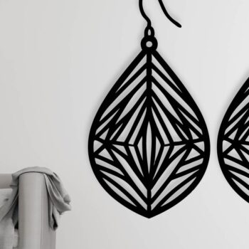 Intra απο ξύλο plywood 3mm-4mm πάχος - Σκουλαρίκι Laser Cut File, Σκουλαρίκι  Δίασταση 3x3 cm INTRAFABR-109952077 - Image 3