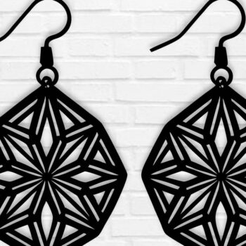 Intra απο ξύλο plywood 3mm-4mm πάχος - Σκουλαρίκι Laser Cut File, Σκουλαρίκι  Δίασταση 3x3 cm INTRAFABR-109952251 - Image 1