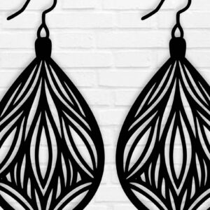 Intra απο ξύλο plywood 3mm-4mm πάχος - Σκουλαρίκι Laser Cut File, Σκουλαρίκι  Δίασταση 3x3 cm INTRAFABR-109952515