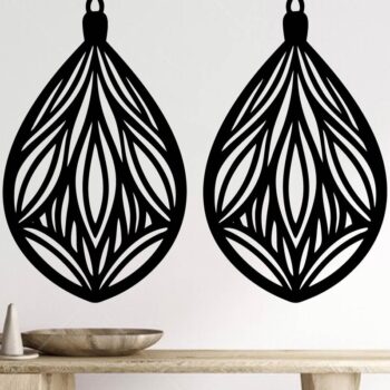 Intra απο ξύλο plywood 3mm-4mm πάχος - Σκουλαρίκι Laser Cut File, Σκουλαρίκι  Δίασταση 3x3 cm INTRAFABR-109952515 - Image 2