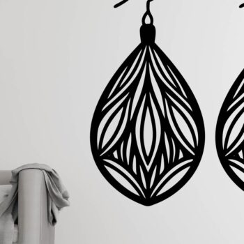 Intra απο ξύλο plywood 3mm-4mm πάχος - Σκουλαρίκι Laser Cut File, Σκουλαρίκι  Δίασταση 3x3 cm INTRAFABR-109952515 - Image 3