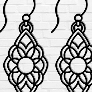 Intra απο ξύλο plywood 3mm-4mm πάχος - Σκουλαρίκι Laser Cut File, Σκουλαρίκι  Δίασταση 3x3 cm INTRAFABR-115912783