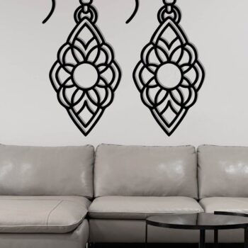 Intra απο ξύλο plywood 3mm-4mm πάχος - Σκουλαρίκι Laser Cut File, Σκουλαρίκι  Δίασταση 3x3 cm INTRAFABR-115912783 - Image 3