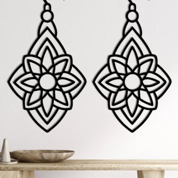 Intra απο ξύλο plywood 3mm-4mm πάχος - Σκουλαρίκι Laser Cut File, Σκουλαρίκι  Δίασταση 3x3 cm INTRAFABR-115913101 - Image 2