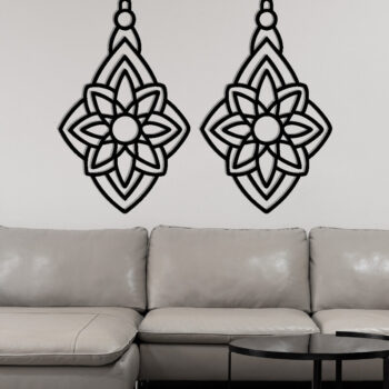 Intra απο ξύλο plywood 3mm-4mm πάχος - Σκουλαρίκι Laser Cut File, Σκουλαρίκι  Δίασταση 3x3 cm INTRAFABR-115913101 - Image 3