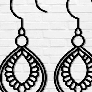 Intra απο ξύλο plywood 3mm-4mm πάχος - Σκουλαρίκι Laser Cut File, Σκουλαρίκι  Δίασταση 3x3 cm INTRAFABR-115913481