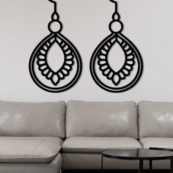 Intra απο ξύλο plywood 3mm-4mm πάχος - Σκουλαρίκι Laser Cut File, Σκουλαρίκι  Δίασταση 3x3 cm INTRAFABR-115913481 - Image 3