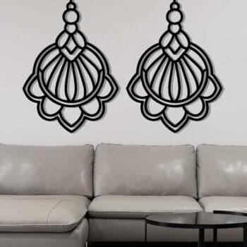 Intra απο ξύλο plywood 3mm-4mm πάχος - Σκουλαρίκι Laser Cut File, Σκουλαρίκι  Δίασταση 3x3 cm INTRAFABR-115913645 - Image 3