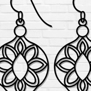 Intra απο ξύλο plywood 3mm-4mm πάχος - Σκουλαρίκι Laser Cut File, Σκουλαρίκι  Δίασταση 3x3 cm INTRAFABR-115913740