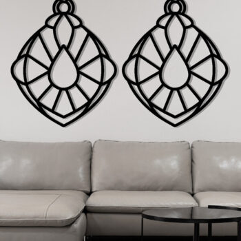 Intra απο ξύλο plywood 3mm-4mm πάχος - Σκουλαρίκι Laser Cut File, Σκουλαρίκι  Δίασταση 3x3 cm INTRAFABR-115913826 - Image 3