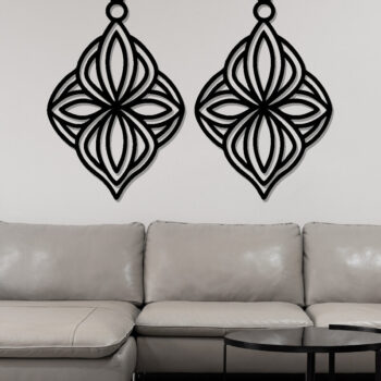 Intra απο ξύλο plywood 3mm-4mm πάχος - Σκουλαρίκι Laser Cut File, Σκουλαρίκι  Δίασταση 3x3 cm INTRAFABR-115913922 - Image 3