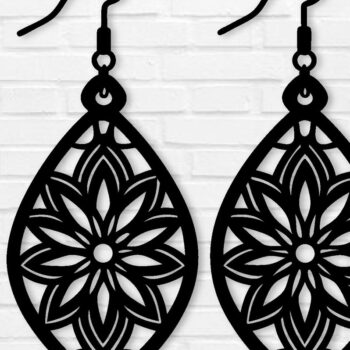 Intra απο ξύλο plywood 3mm-4mm πάχος - Σκουλαρίκι Laser Cut File, Σκουλαρίκι  Δίασταση 3x3 cm INTRAFABR-101853171 - Image 1