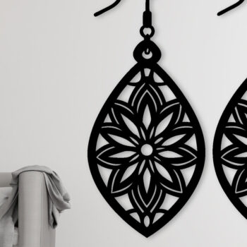 Intra απο ξύλο plywood 3mm-4mm πάχος - Σκουλαρίκι Laser Cut File, Σκουλαρίκι  Δίασταση 3x3 cm INTRAFABR-101853171 - Image 3