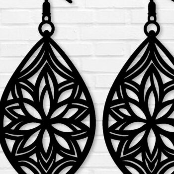 Intra απο ξύλο plywood 3mm-4mm πάχος - Σκουλαρίκι Laser Cut File, Σκουλαρίκι  Δίασταση 3x3 cm INTRAFABR-101853234 - Image 1