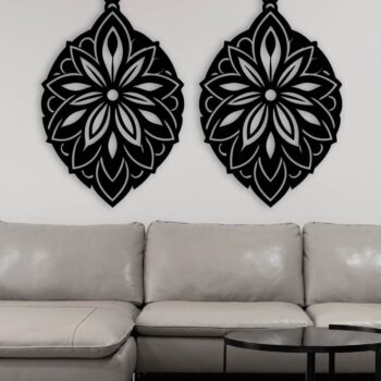 Intra απο ξύλο plywood 3mm-4mm πάχος - Σκουλαρίκι Laser Cut  Δίασταση 3x3 cm INTRAFABR-109631130 - Image 2