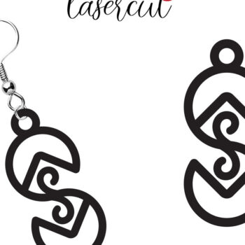 Intra απο ξύλο plywood 3mm-4mm πάχος - Σκουλαρίκι LaserCut -  Lasercut Δίασταση 3x3 cm INTRAFABR-116548649 - Image 10