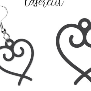 Intra απο ξύλο plywood 3mm-4mm πάχος - Σκουλαρίκι LaserCut -  Lasercut Δίασταση 3x3 cm INTRAFABR-116647052