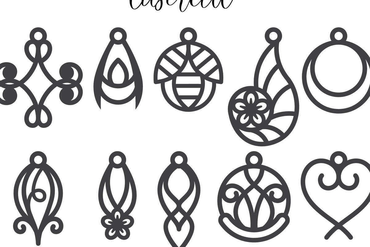 Intra απο ξύλο plywood 3mm-4mm πάχος - Σκουλαρίκι LaserCut -  Lasercut Δίασταση 3x3 cm INTRAFABR-116647163