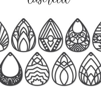 Intra απο ξύλο plywood 3mm-4mm πάχος - Σκουλαρίκι LaserCut -  Lasercut Δίασταση 3x3 cm INTRAFABR-117435585 - Image 1