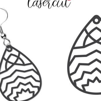 Intra απο ξύλο plywood 3mm-4mm πάχος - Σκουλαρίκι LaserCut -  Lasercut Δίασταση 3x3 cm INTRAFABR-117435585 - Image 10