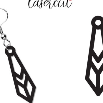 Intra απο ξύλο plywood 3mm-4mm πάχος - Σκουλαρίκι LaserCut -  Lasercut Δίασταση 3x3 cm INTRAFABR-117495230 - Image 1