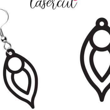 Intra απο ξύλο plywood 3mm-4mm πάχος - Σκουλαρίκι LaserCut -  Lasercut Δίασταση 3x3 cm INTRAFABR-117602995 - Image 1