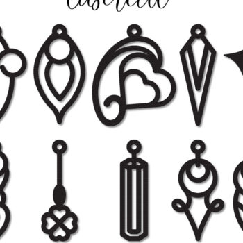 Intra απο ξύλο plywood 3mm-4mm πάχος - Σκουλαρίκι LaserCut -  Lasercut Δίασταση 3x3 cm INTRAFABR-117603093 - Image 1