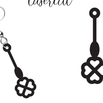 Intra απο ξύλο plywood 3mm-4mm πάχος - Σκουλαρίκι LaserCut -  Lasercut Δίασταση 3x3 cm INTRAFABR-117603093 - Image 10