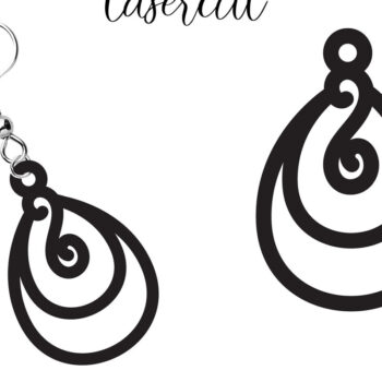 Intra απο ξύλο plywood 3mm-4mm πάχος - Σκουλαρίκι LaserCut -  LaserCut Δίασταση 3x3 cm INTRAFABR-117977719 - Image 8