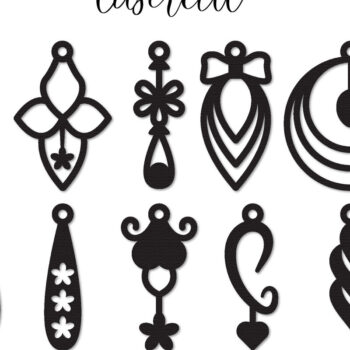 Intra απο ξύλο plywood 3mm-4mm πάχος - Σκουλαρίκι LaserCut - Πακέτο υ Lasercut Δίασταση 3x3 cm INTRAFABR-117206729 - Image 1