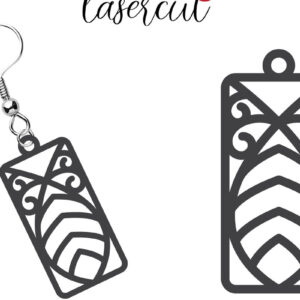 Intra απο ξύλο plywood 3mm-4mm πάχος - Σκουλαρίκι LaserCut  Δίασταση 3x3 cm INTRAFABR-116340422