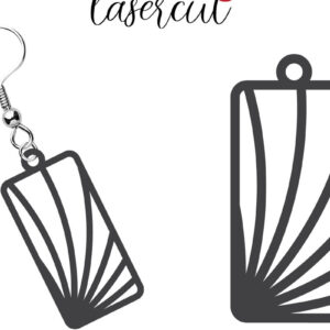 Intra απο ξύλο plywood 3mm-4mm πάχος - Σκουλαρίκι LaserCut  Δίασταση 3x3 cm INTRAFABR-116340433