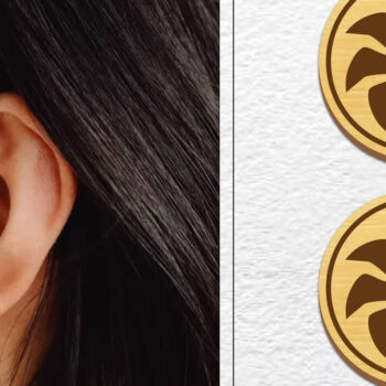 Intra απο ξύλο plywood 3mm-4mm πάχος - Σκουλαρίκια μαγνήτης κοπής με λέιζερ | Καρφιά Δίασταση 3x3 cm INTRAFABR-101453061 - Image 1