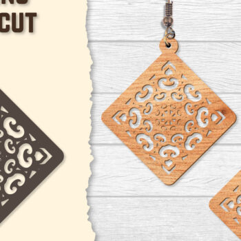 Intra απο ξύλο plywood 3mm-4mm πάχος - Σκουλαρίκια Mandala Lasercut BNDLES Δίασταση 3x3 cm INTRAFABR-120627102 - Image 8