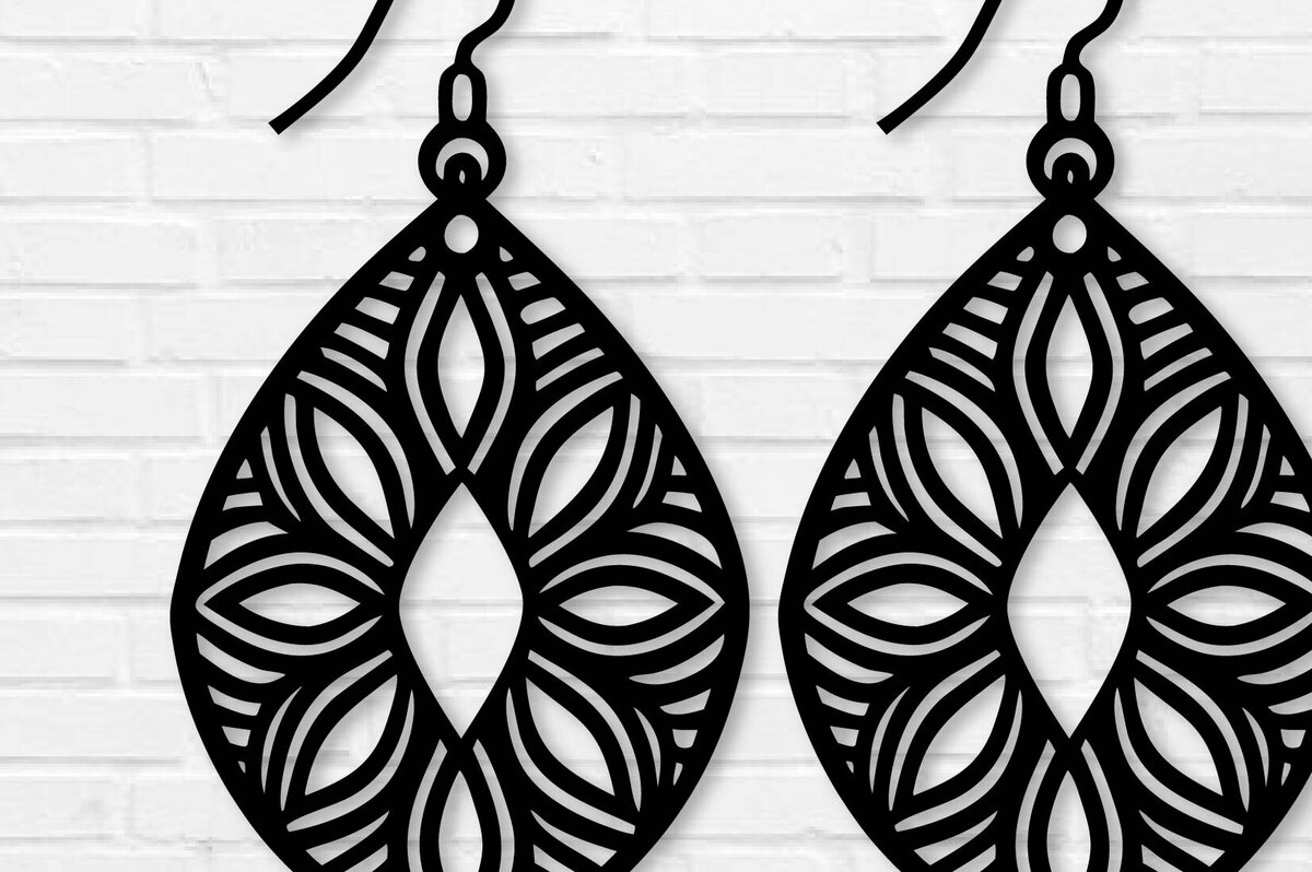 Intra απο ξύλο plywood 3mm-4mm πάχος - Σκουλαρίκια Μεταλλικά Αρχεία Τέχνης Τοίχου με Λέιζερ Δίασταση 3x3 cm INTRAFABR-109721417