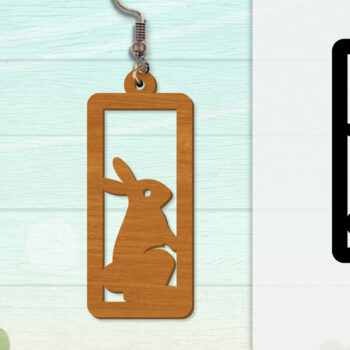 Intra απο ξύλο plywood 3mm-4mm πάχος - Σκουλαρίκι Rabbit Lasercut | Καλό Πάσχα Δίασταση 3x3 cm INTRAFABR-116735642 - Image 7