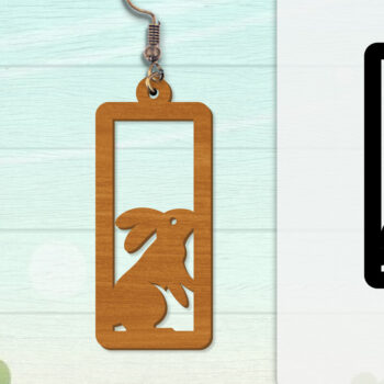 Intra απο ξύλο plywood 3mm-4mm πάχος - Σκουλαρίκι Rabbit Lasercut | Καλό Πάσχα Δίασταση 3x3 cm INTRAFABR-116735642 - Image 8