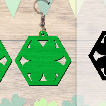 Intra απο ξύλο plywood 3mm-4mm πάχος - Σκουλαρίκια St Patrick's Day Lasercut BUNDLE Δίασταση 3x3 cm INTRAFABR-117784216 - Image 7