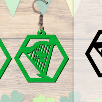 Intra απο ξύλο plywood 3mm-4mm πάχος - Σκουλαρίκια St Patrick's Day Lasercut BUNDLE Δίασταση 3x3 cm INTRAFABR-117784216 - Image 11