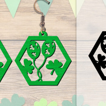 Intra απο ξύλο plywood 3mm-4mm πάχος - Σκουλαρίκια St Patrick's Day Lasercut BUNDLE Δίασταση 3x3 cm INTRAFABR-117784216 - Image 14