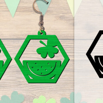 Intra απο ξύλο plywood 3mm-4mm πάχος - Σκουλαρίκια St Patrick's Day Lasercut BUNDLE Δίασταση 3x3 cm INTRAFABR-117784216 - Image 16