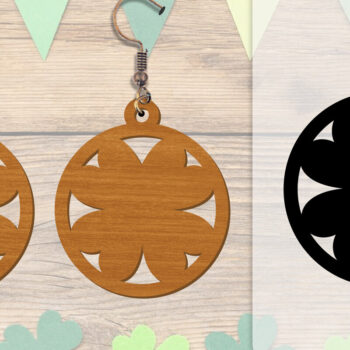 Intra απο ξύλο plywood 3mm-4mm πάχος - Σκουλαρίκια St Patrick's Day Lasercut BUNDLE Δίασταση 3x3 cm INTRAFABR-117784207 - Image 7