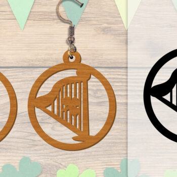 Intra απο ξύλο plywood 3mm-4mm πάχος - Σκουλαρίκια St Patrick's Day Lasercut BUNDLE Δίασταση 3x3 cm INTRAFABR-117784207 - Image 11