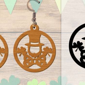 Intra απο ξύλο plywood 3mm-4mm πάχος - Σκουλαρίκια St Patrick's Day Lasercut BUNDLE Δίασταση 3x3 cm INTRAFABR-117784207 - Image 12