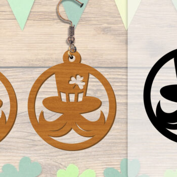 Intra απο ξύλο plywood 3mm-4mm πάχος - Σκουλαρίκια St Patrick's Day Lasercut BUNDLE Δίασταση 3x3 cm INTRAFABR-117784207 - Image 13