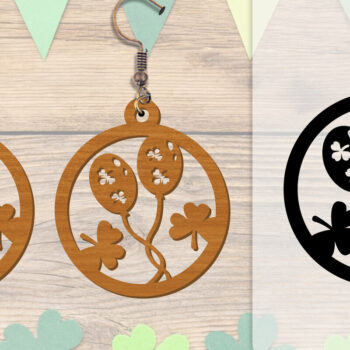 Intra απο ξύλο plywood 3mm-4mm πάχος - Σκουλαρίκια St Patrick's Day Lasercut BUNDLE Δίασταση 3x3 cm INTRAFABR-117784207 - Image 14