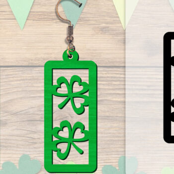 Intra απο ξύλο plywood 3mm-4mm πάχος - Σκουλαρίκια St Patrick's Day Lasercut BUNDLE Δίασταση 3x3 cm INTRAFABR-117784214 - Image 6