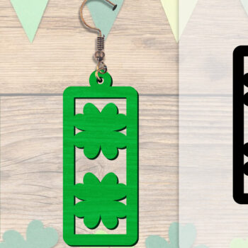 Intra απο ξύλο plywood 3mm-4mm πάχος - Σκουλαρίκια St Patrick's Day Lasercut BUNDLE Δίασταση 3x3 cm INTRAFABR-117784214 - Image 7